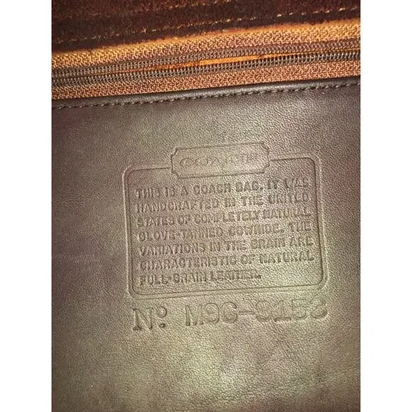 Vintage Coach City Willis Rare Mahogany Bag Restored - Picture 10 of 10